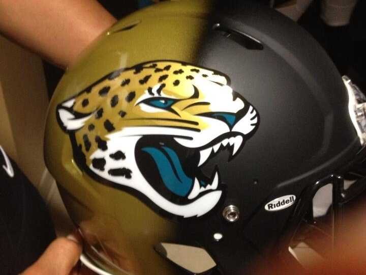 RIP Jacksonville Jaguars two-tone helmets (2013-18)