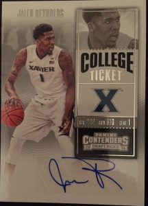 Jalen Reynolds College Ticket autograph